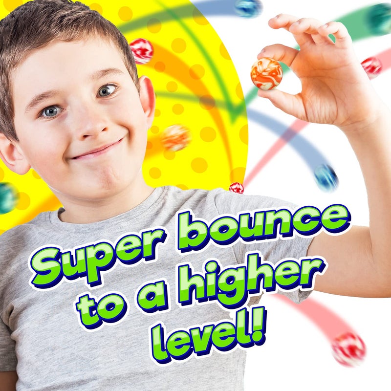 JA-RU Super Hi Bounce Balls (1 Pack, 5 Balls Each) Fidget Bouncy Ball Small Toys Party Favors for Kids Toy. Racketball Bulk Classroom Prize Premium Birthday Gift Includes Sticker 973-1p - Image 5